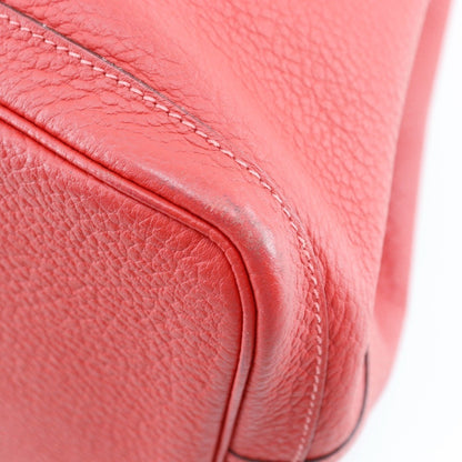Hermès Red Leather Garden Party