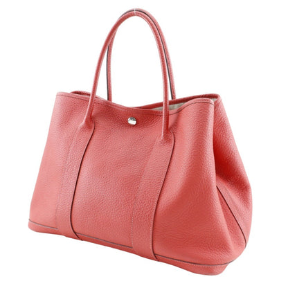 Hermès Red Leather Garden Party