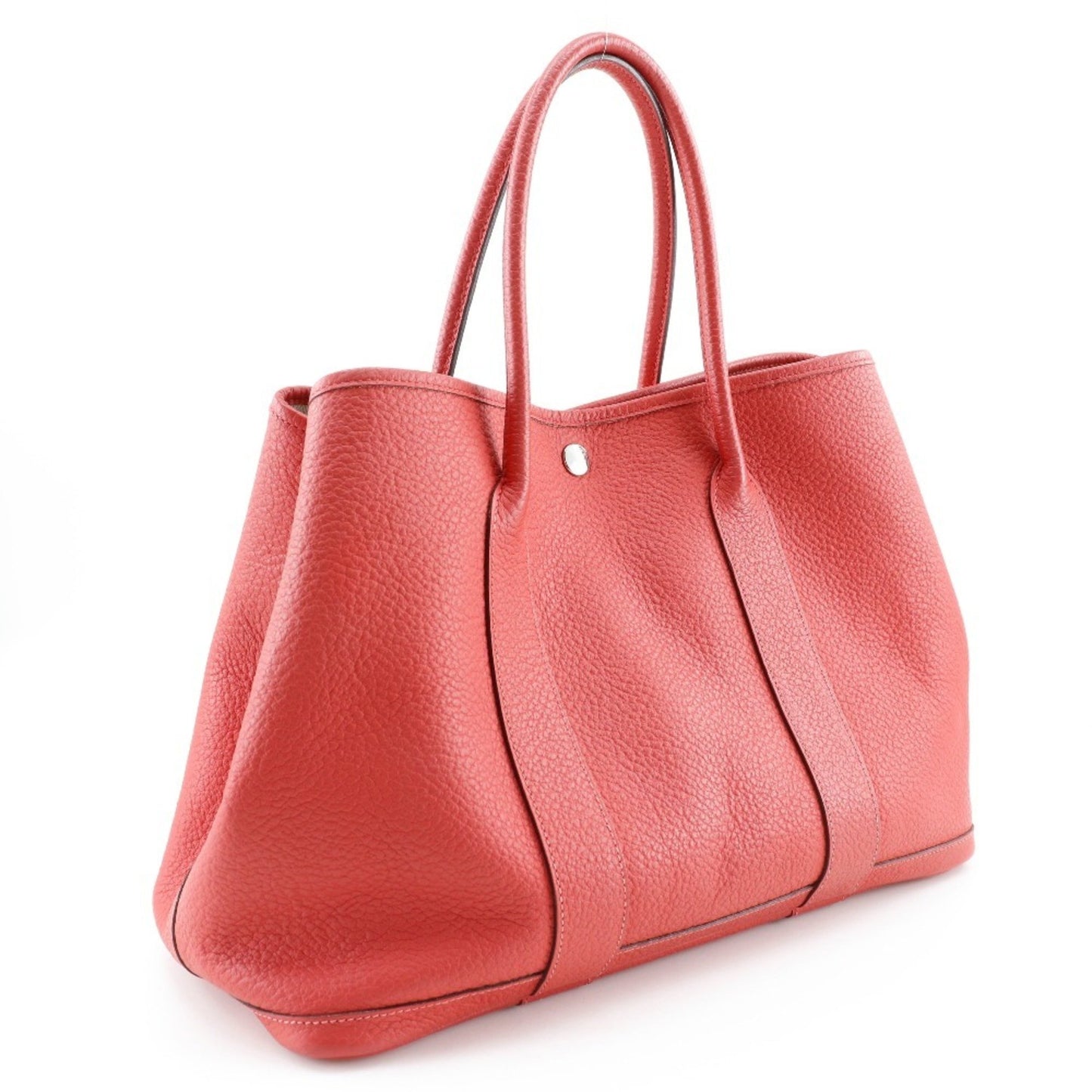 Hermès Red Leather Garden Party