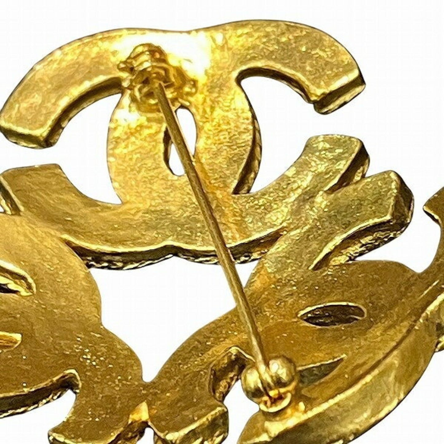 Chanel Gold Gold Plated Coco Mark