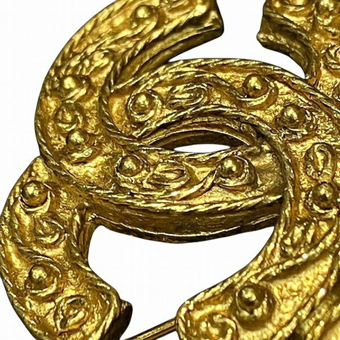 Chanel Gold Gold Plated Coco Mark