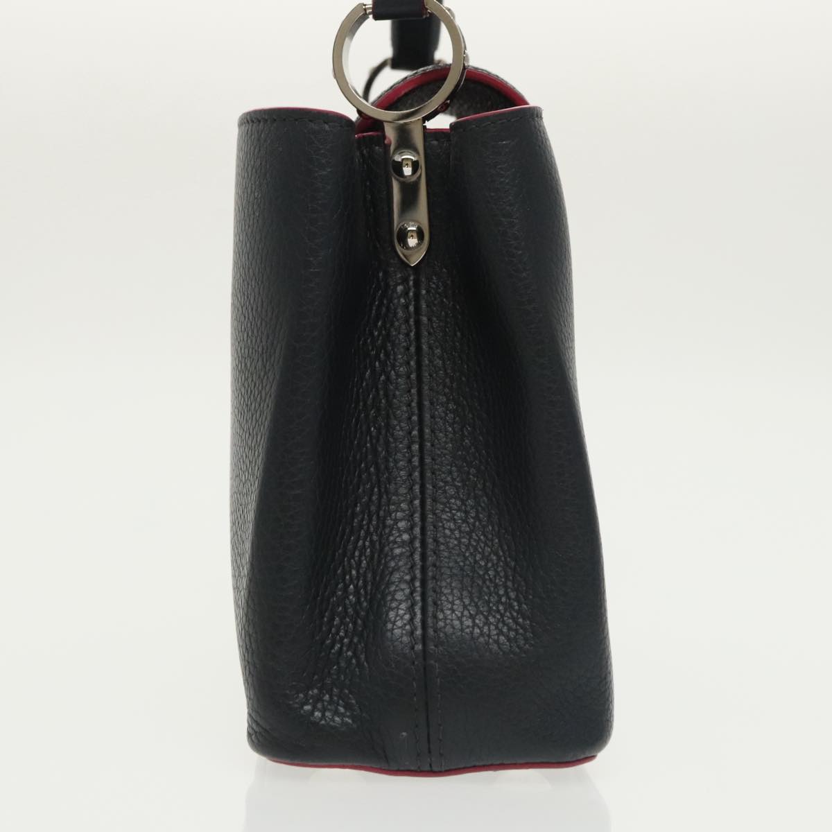 Louis Vuitton Black Leather Capucines