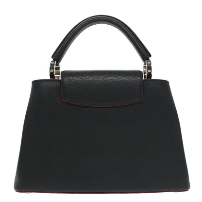 Louis Vuitton Black Leather Capucines