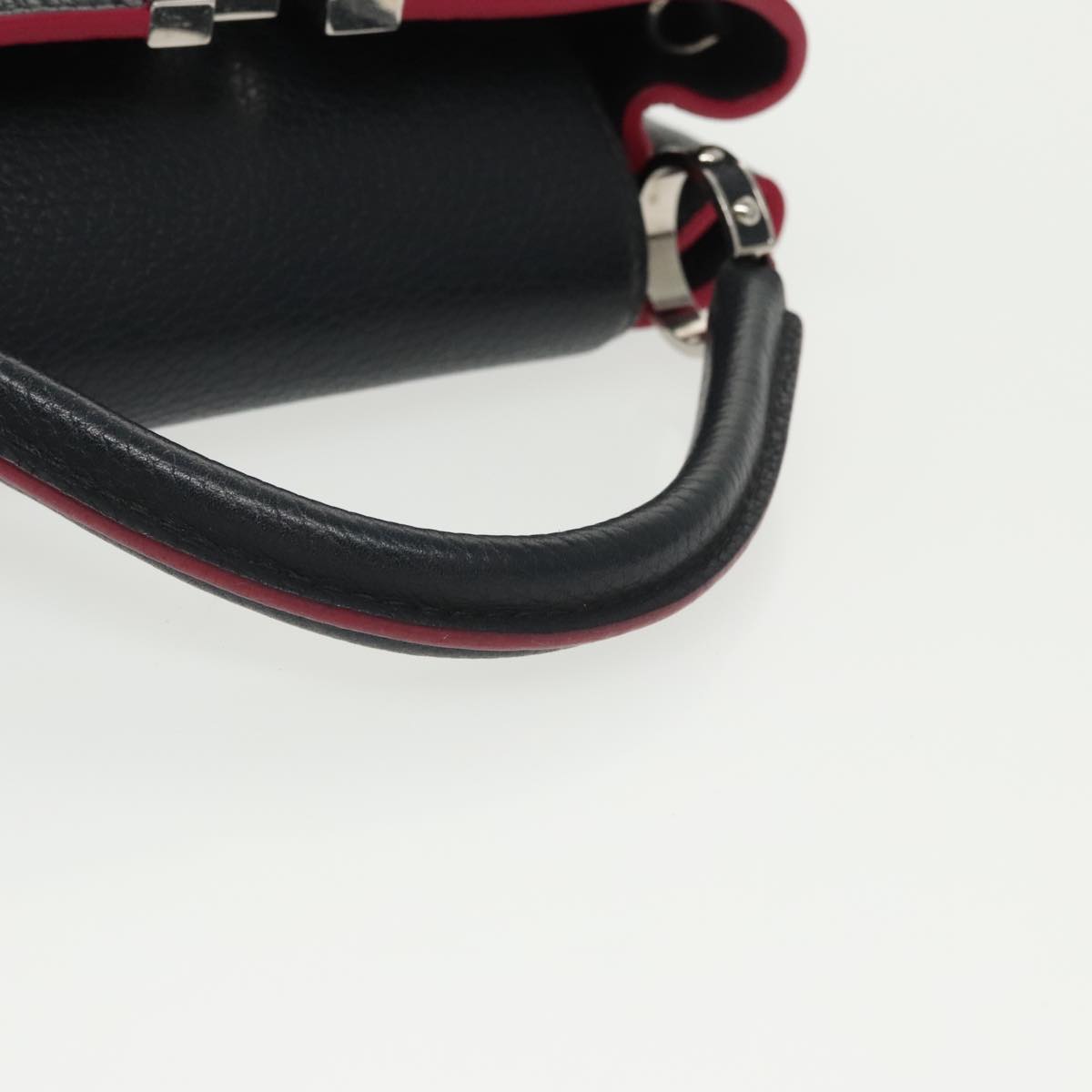 Louis Vuitton Black Leather Capucines
