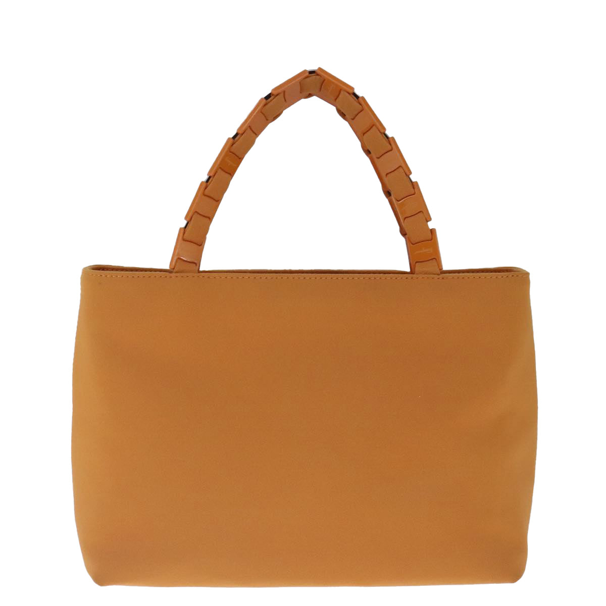 Salvatore Ferragamo Orange Canvas Vara