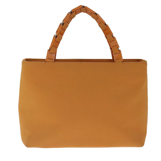 Salvatore Ferragamo Orange Canvas Vara