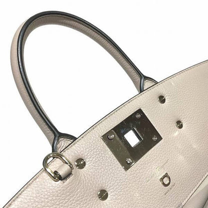 Salvatore Ferragamo Brown Leather Gancini