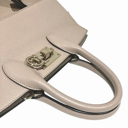 Salvatore Ferragamo Brown Leather Gancini
