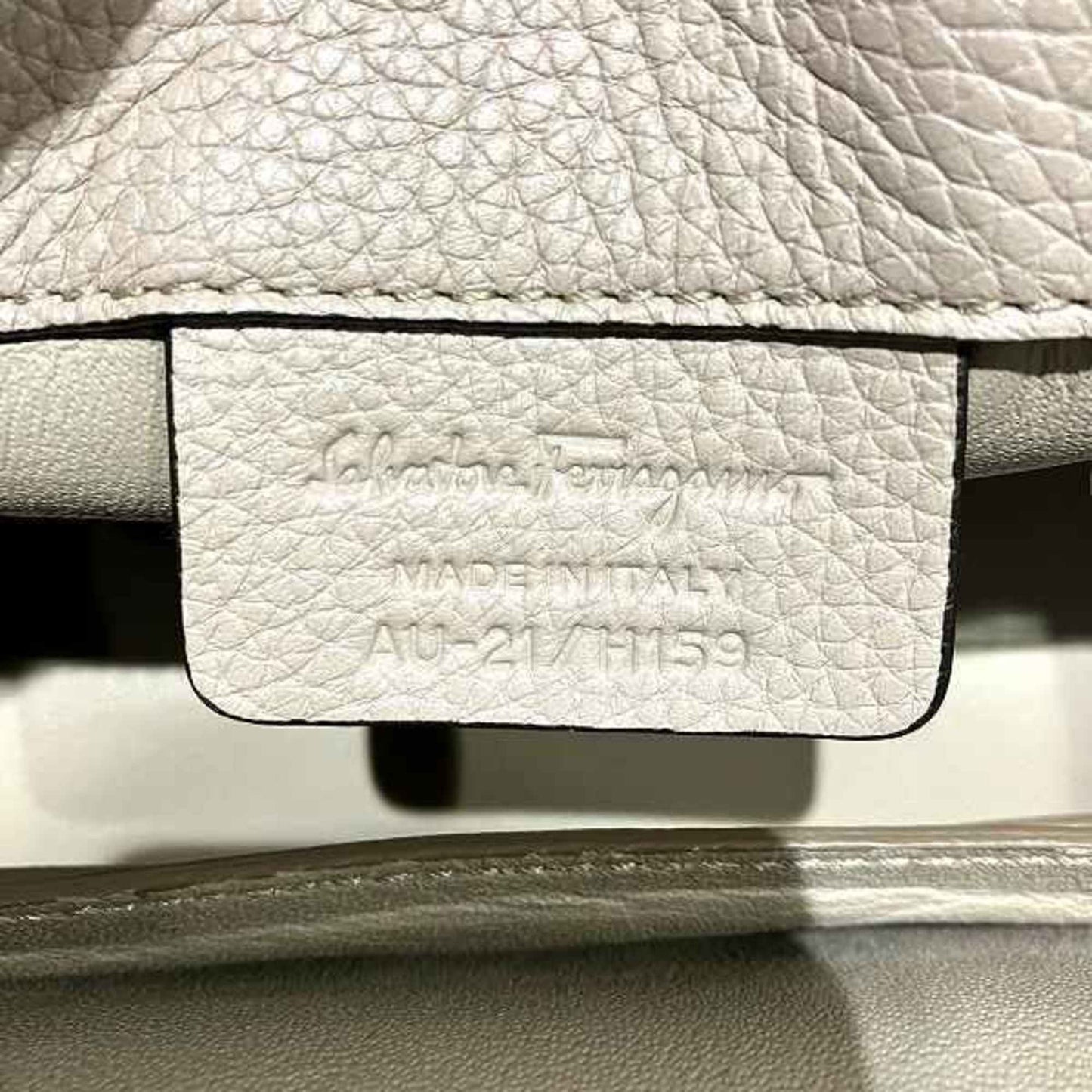 Salvatore Ferragamo Brown Leather Gancini