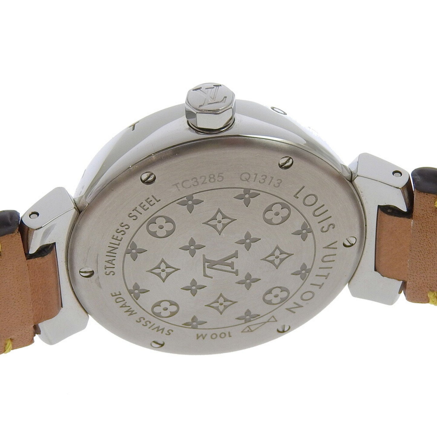 Louis Vuitton White Canvas Tambour