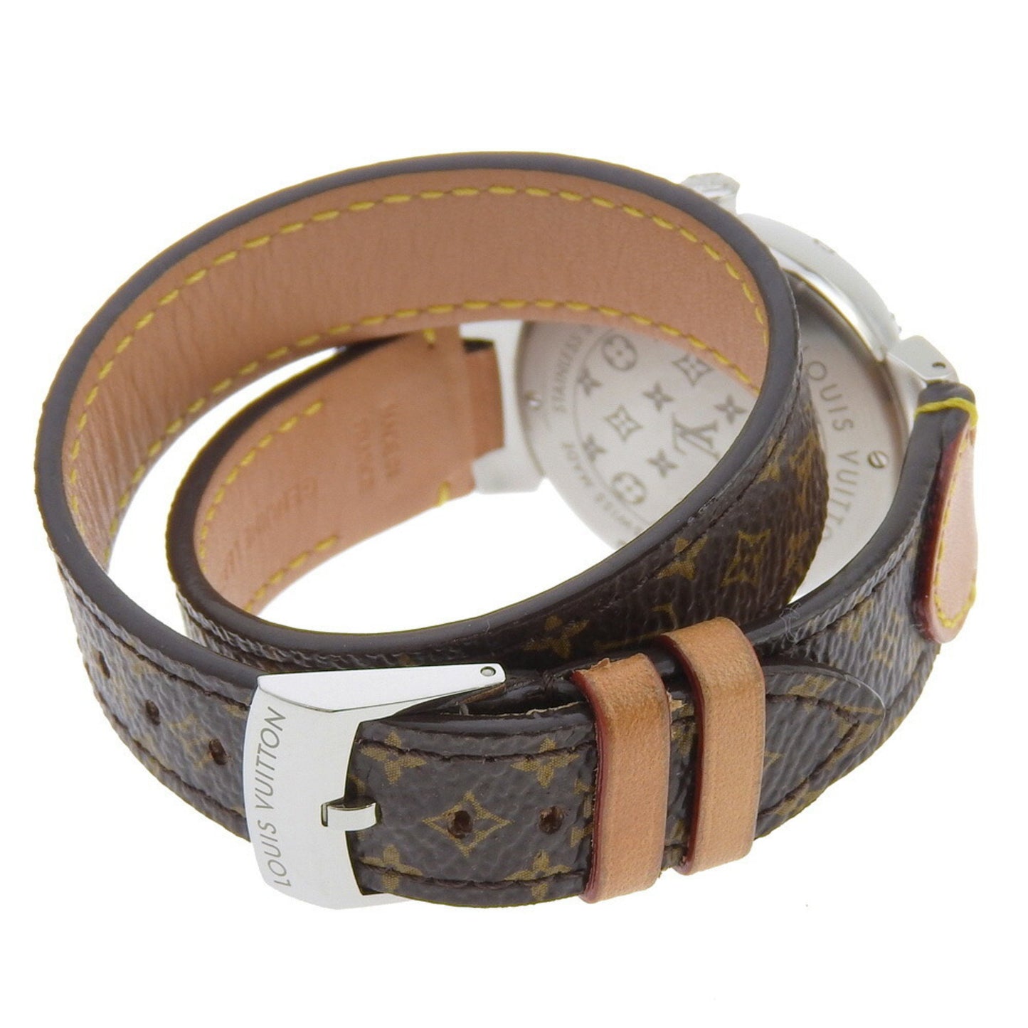 Louis Vuitton White Canvas Tambour