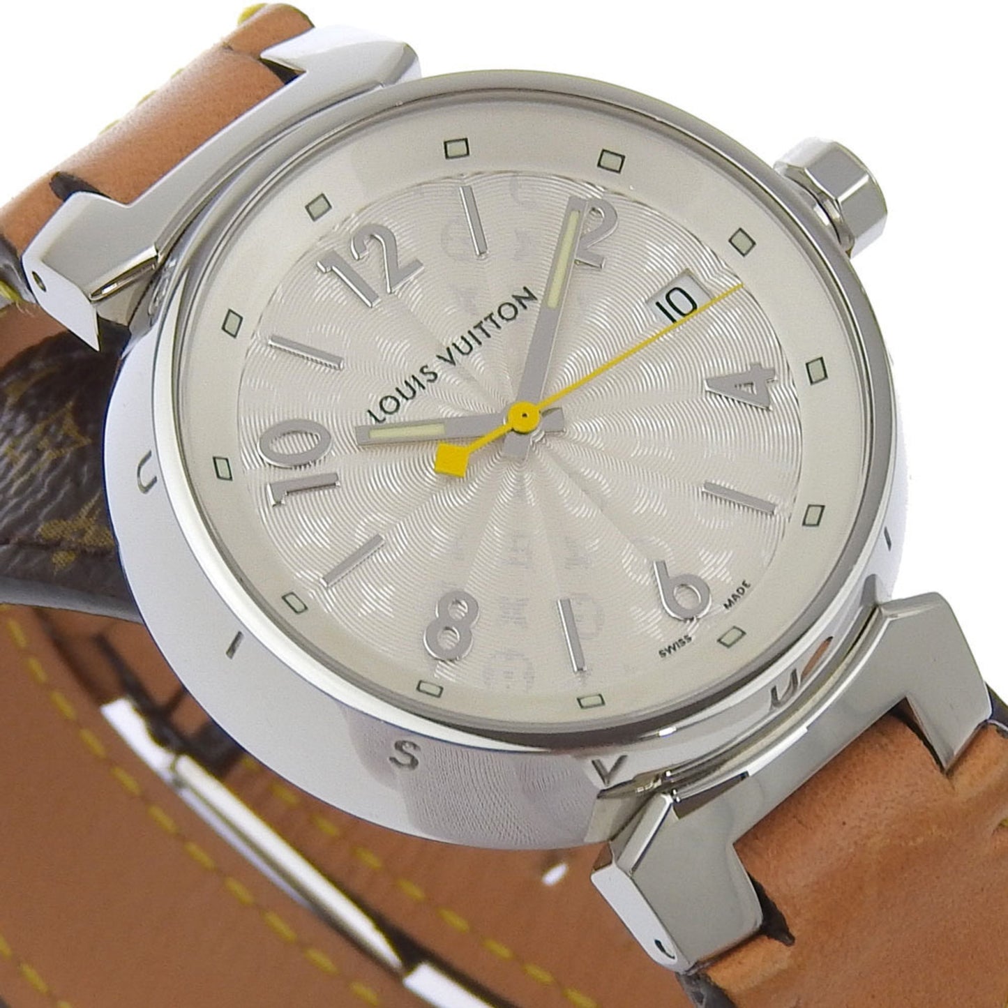 Louis Vuitton White Canvas Tambour