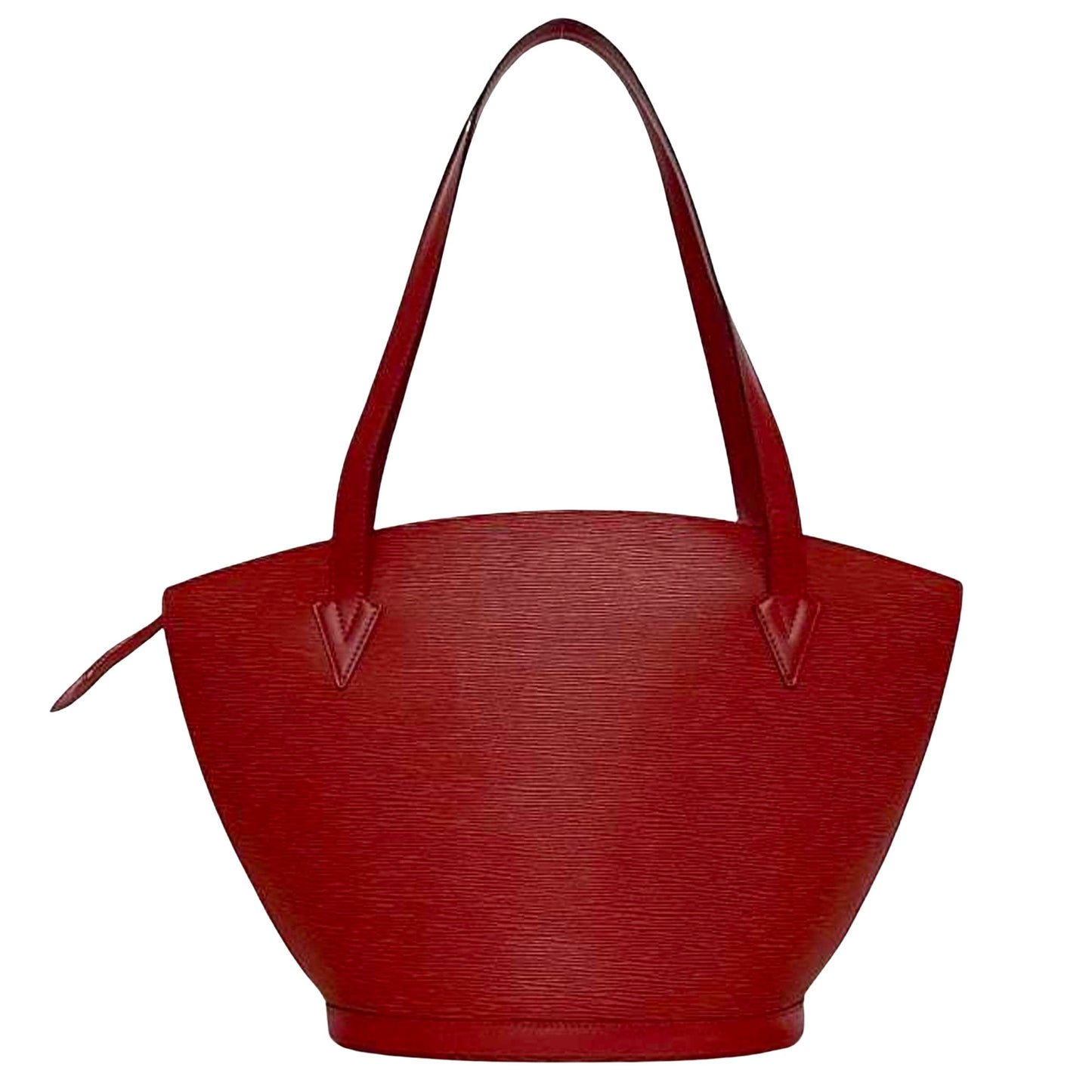 Louis Vuitton Red Leather Saint Jacques