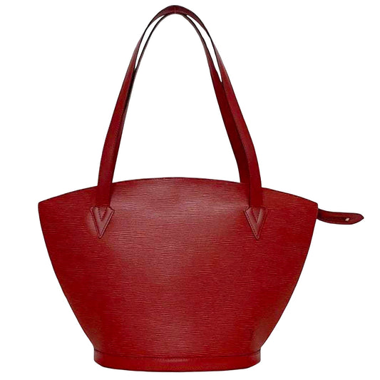 Louis Vuitton Red Leather Saint Jacques