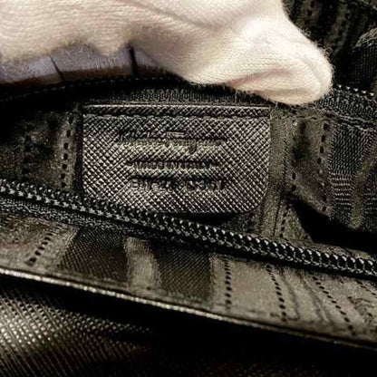 Salvatore Ferragamo Black Leather Gancini