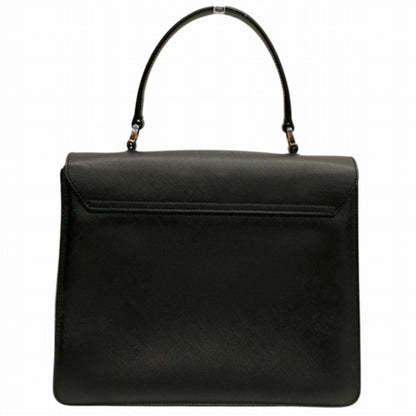 Salvatore Ferragamo Black Leather Gancini