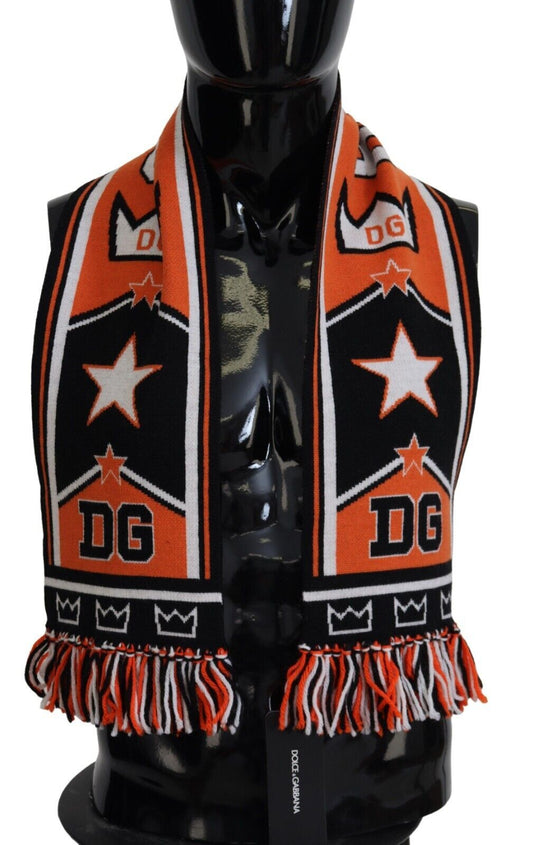 Dolce & Gabbana Elegant Multicolor Wool-Cashmere Men'S Scarf