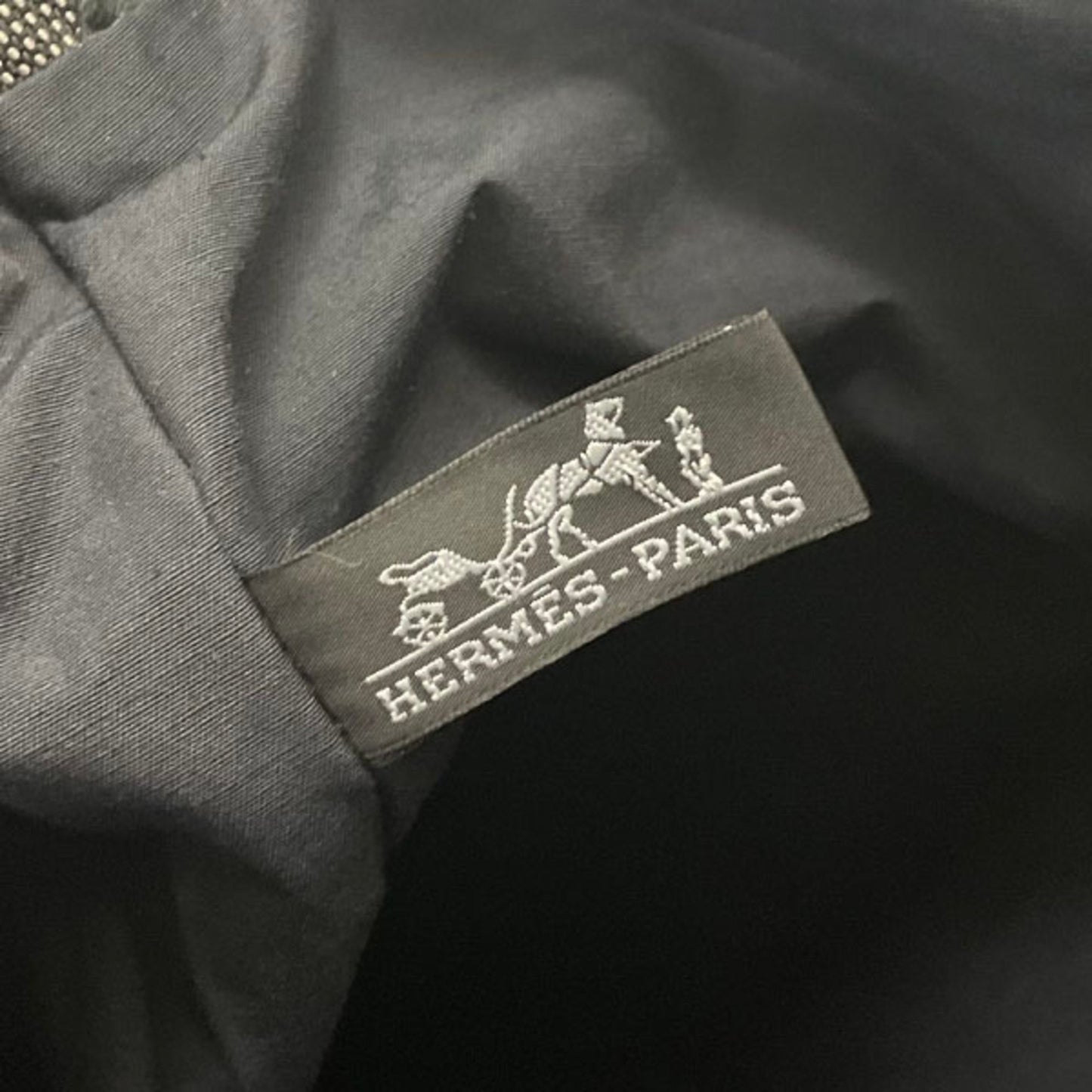 Hermès Gray Canvas Herline