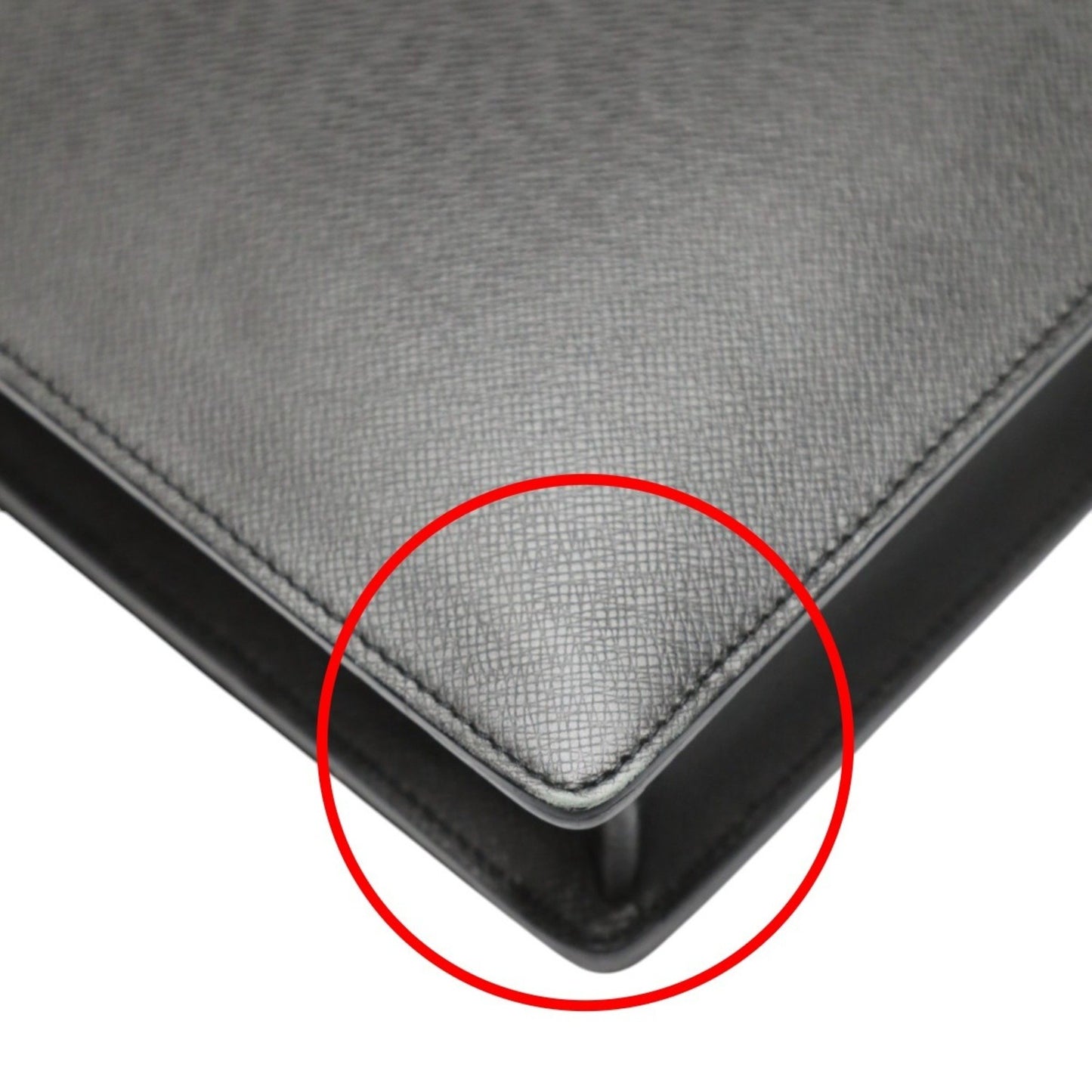 Louis Vuitton Black Leather Attache Case