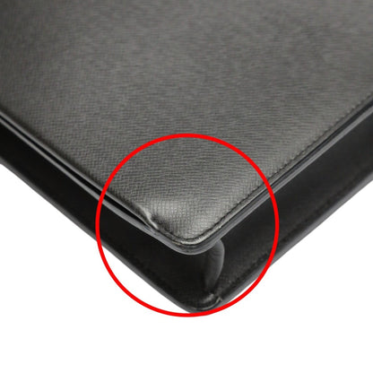 Louis Vuitton Black Leather Attache Case