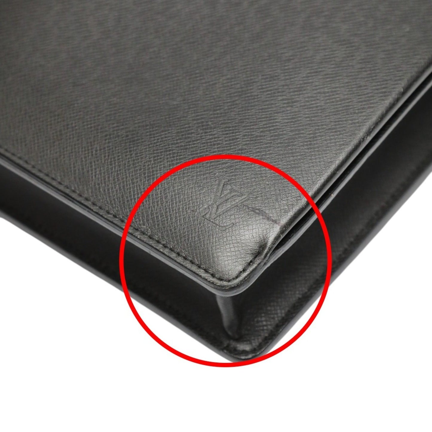 Louis Vuitton Black Leather Attache Case