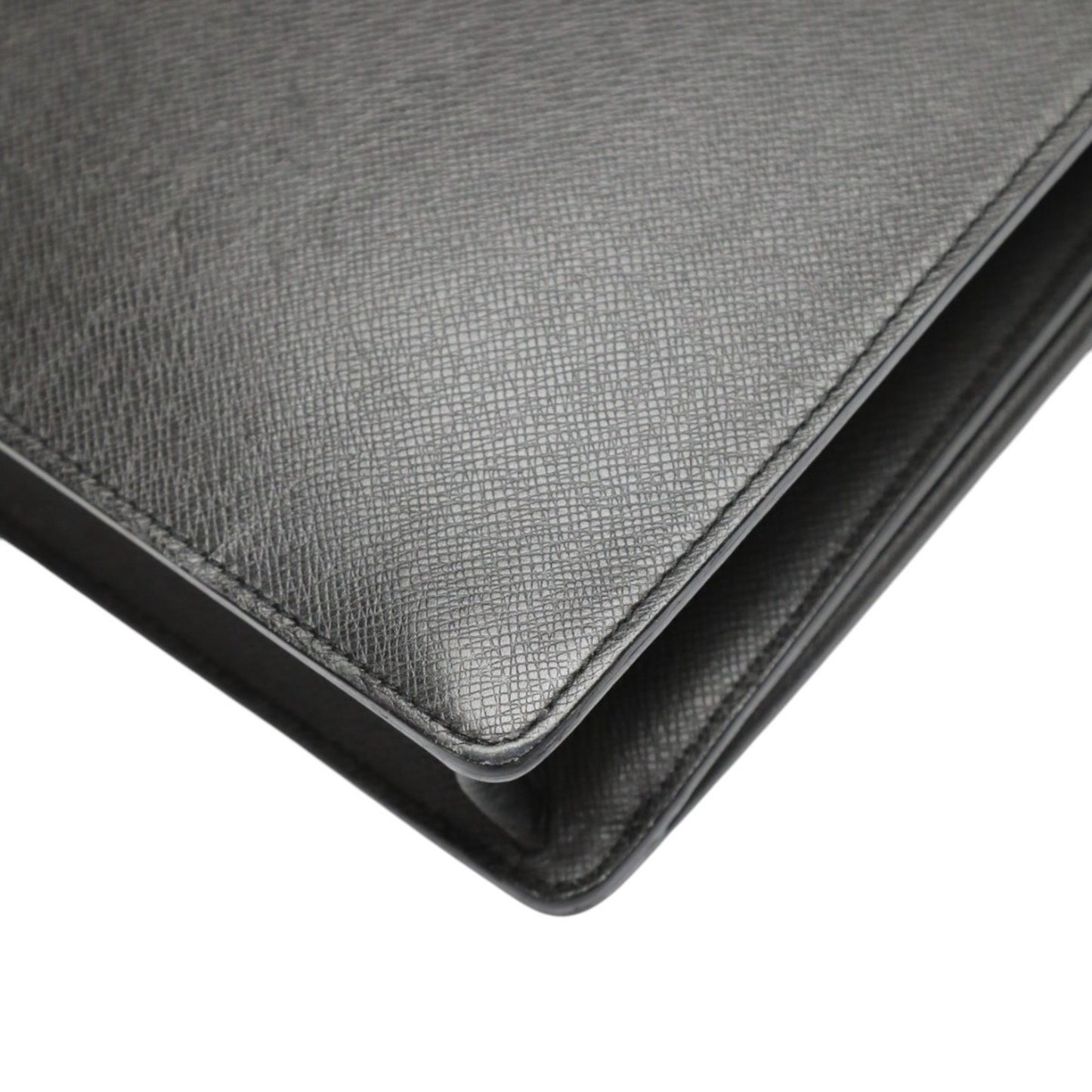 Louis Vuitton Black Leather Attache Case