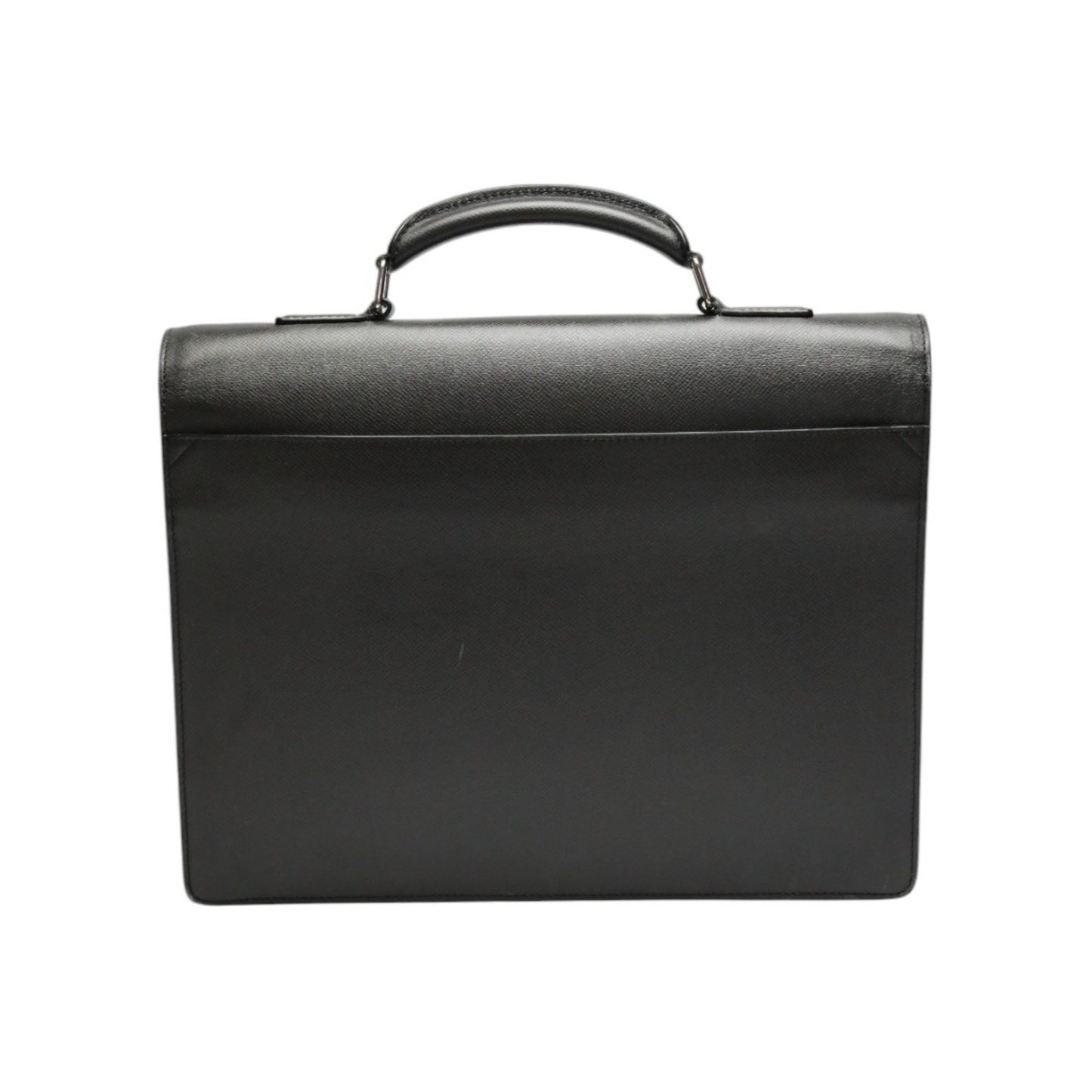 Louis Vuitton Black Leather Attache Case