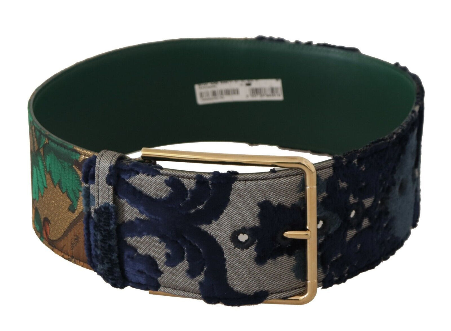 Dolce & Gabbana Elegant Leather Belt With Engraved Buckle