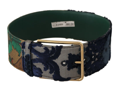 Dolce & Gabbana Elegant Leather Belt With Engraved Buckle
