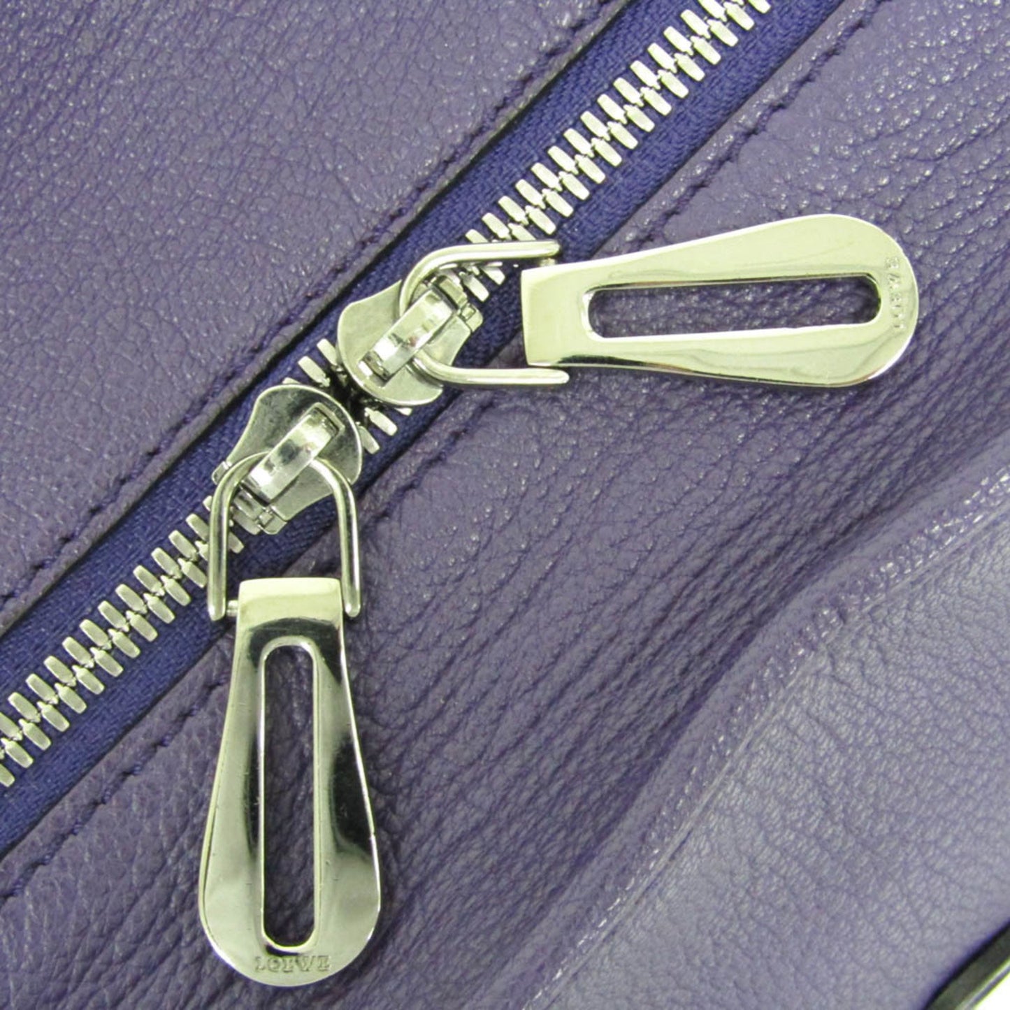 Loewe Purple Leather Handbag