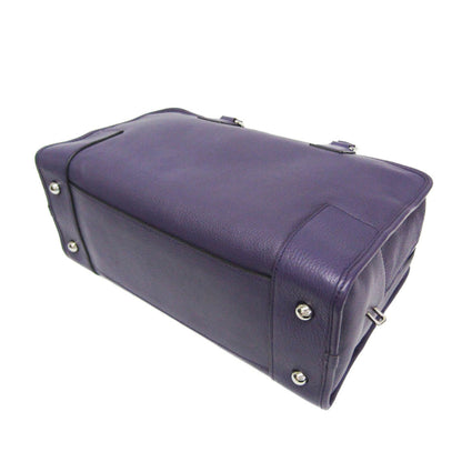 Loewe Purple Leather Handbag