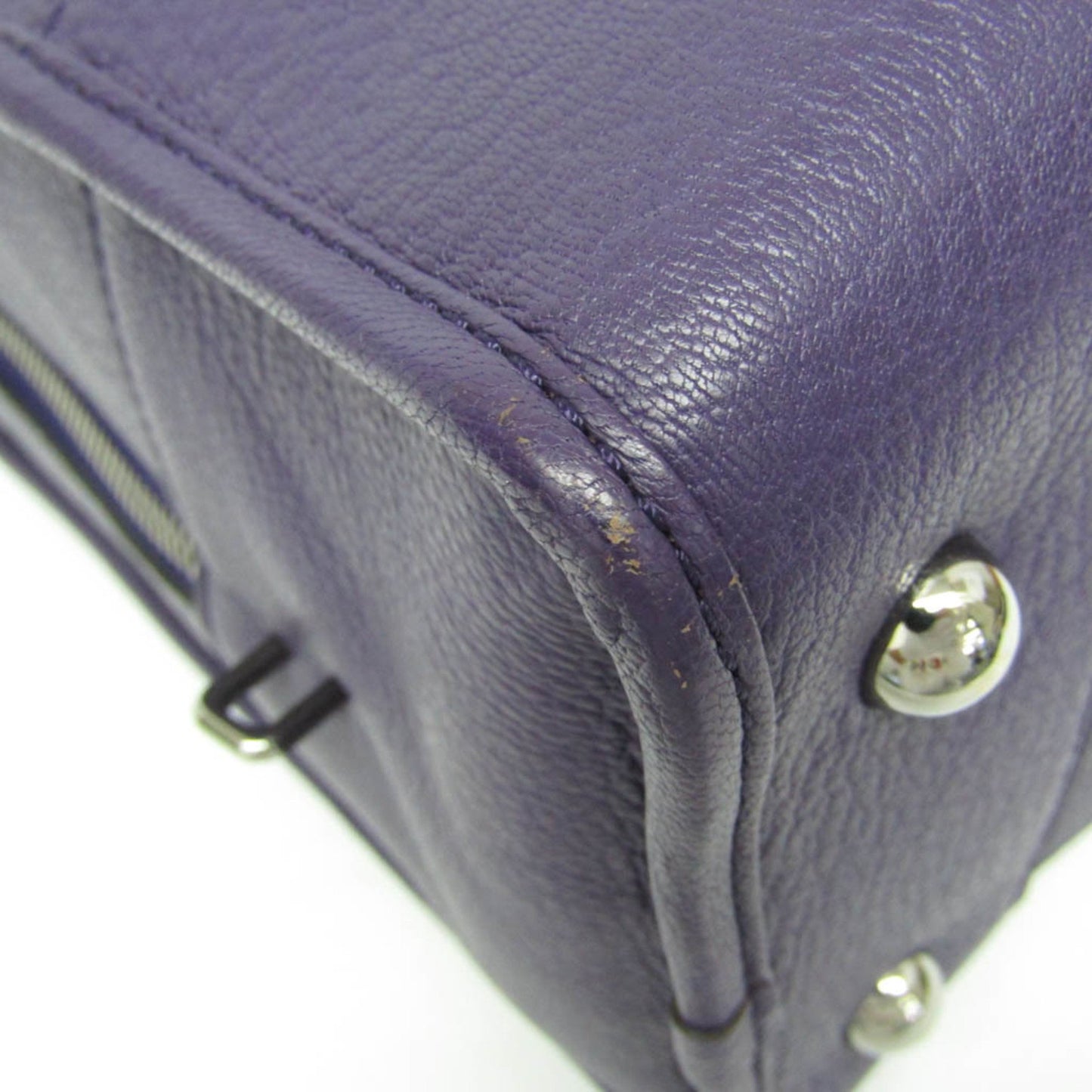 Loewe Purple Leather Handbag