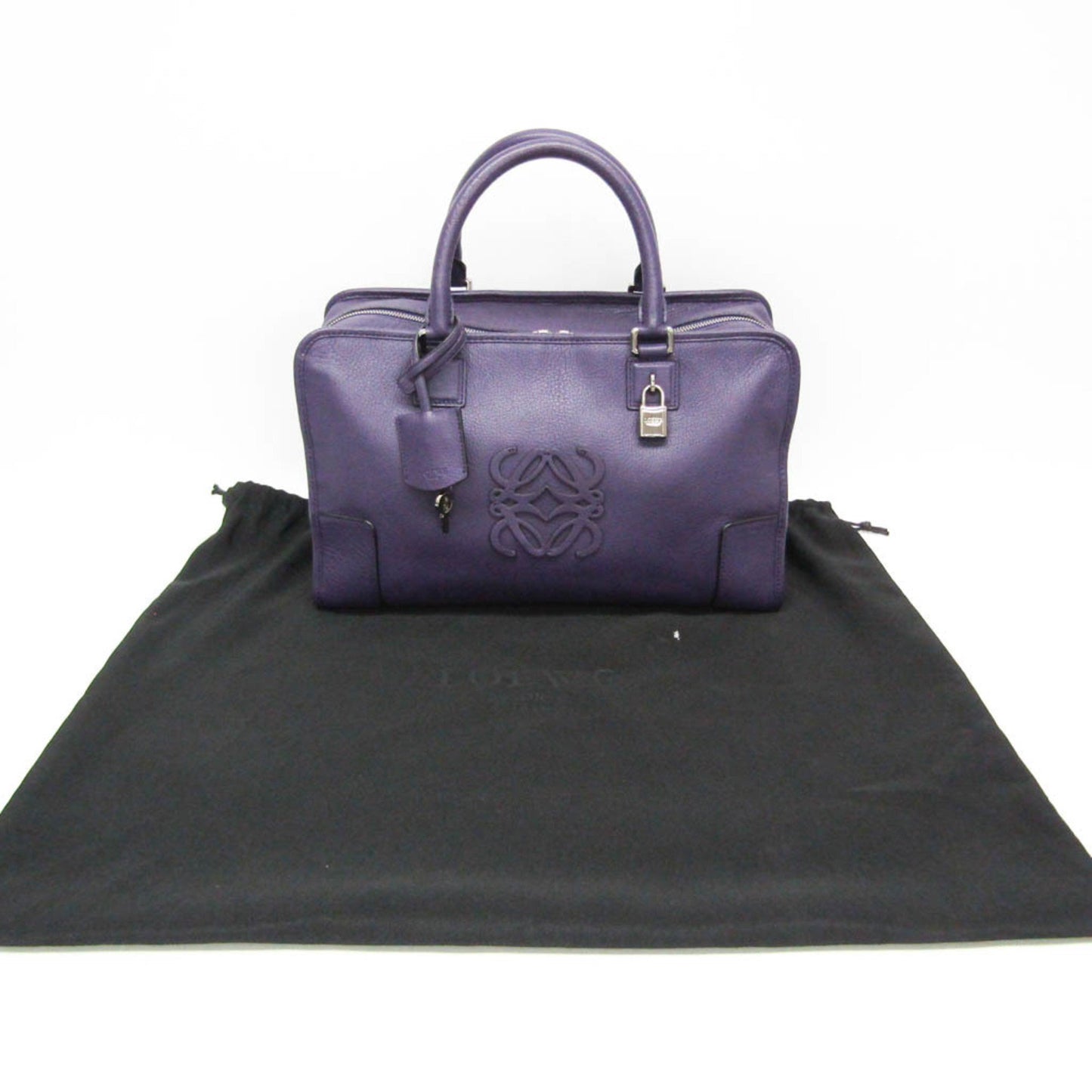 Loewe Purple Leather Handbag