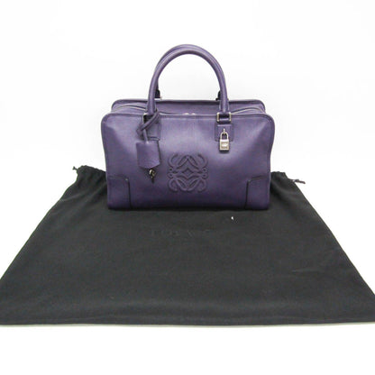 Loewe Purple Leather Handbag