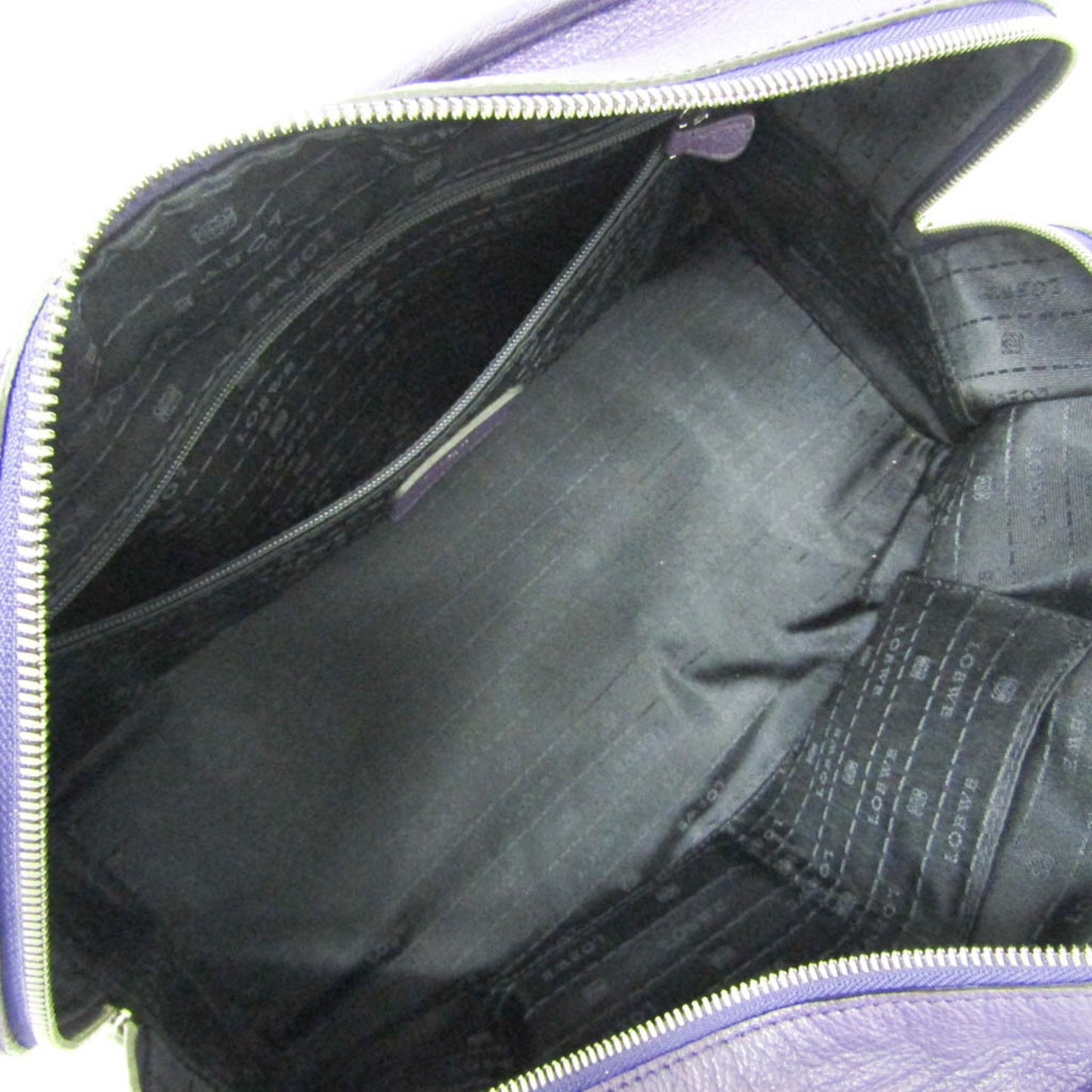 Loewe Purple Leather Handbag