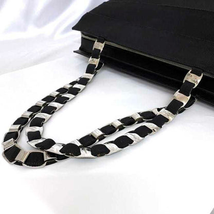 Salvatore Ferragamo Black Canvas Tote