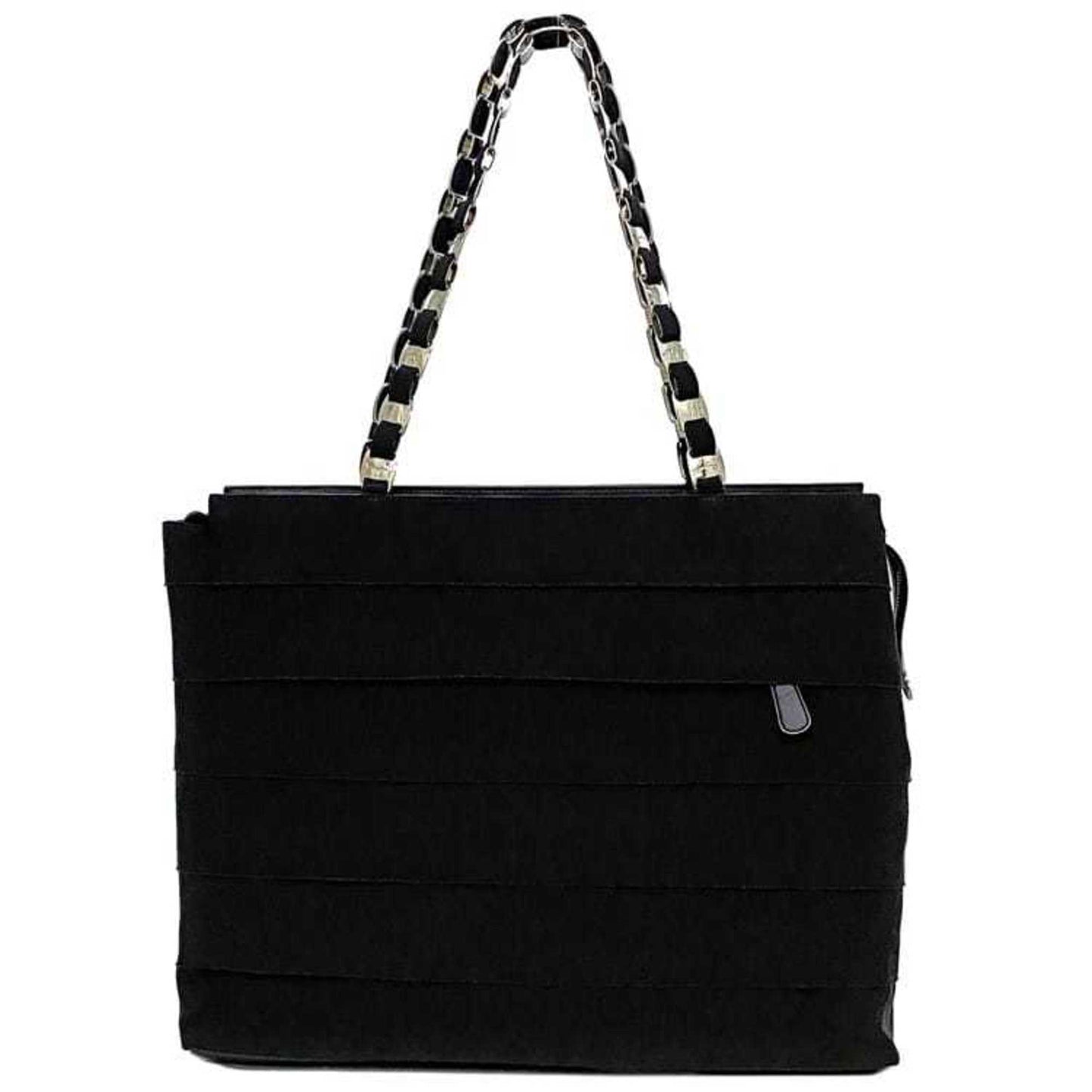 Salvatore Ferragamo Black Canvas Tote