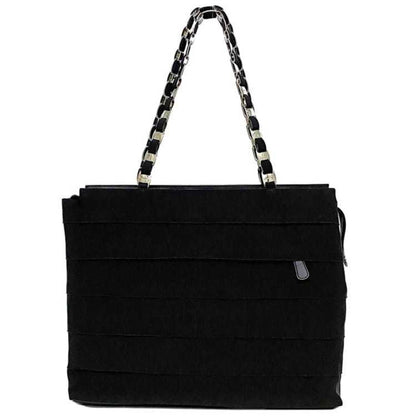 Salvatore Ferragamo Black Canvas Tote