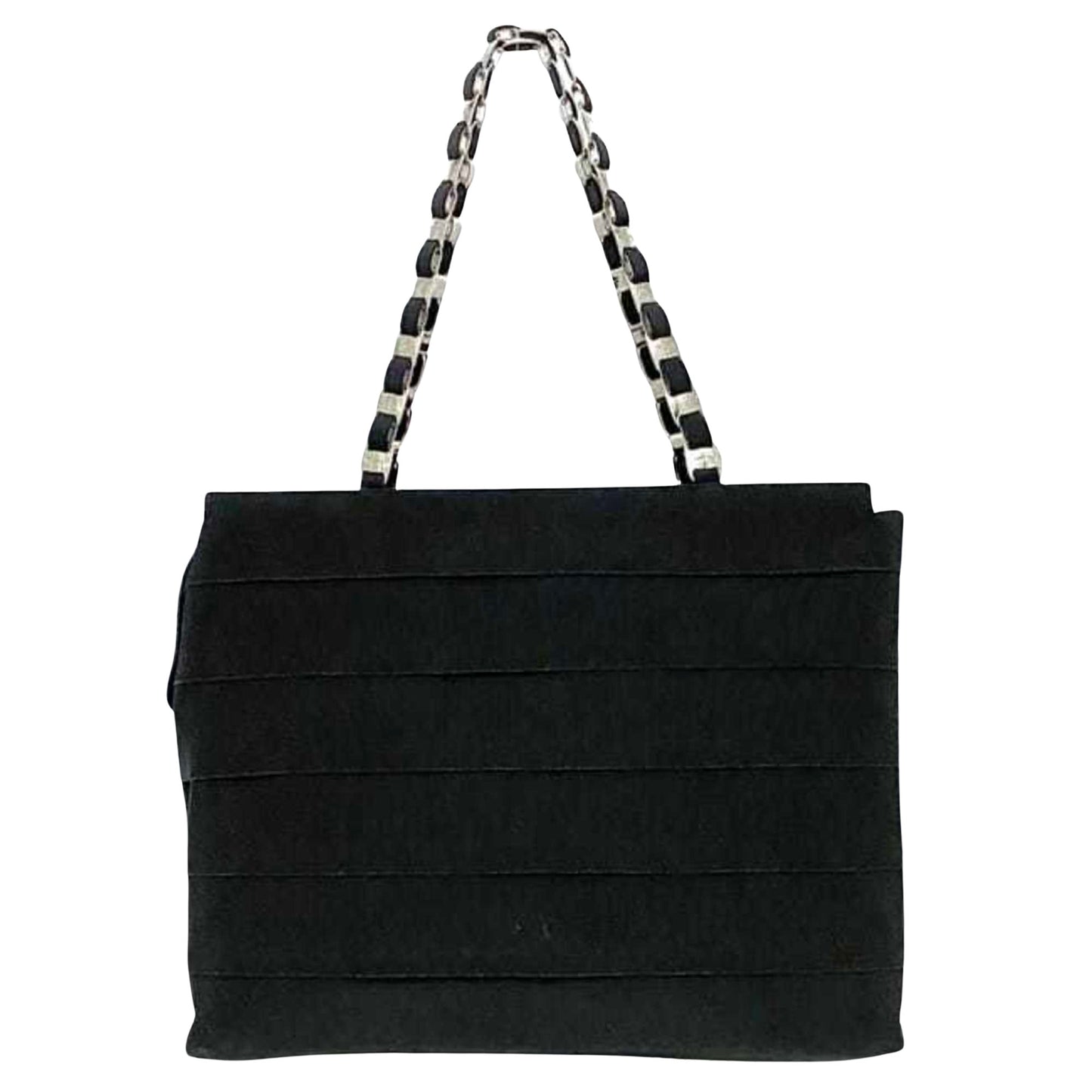 Salvatore Ferragamo Black Canvas Tote