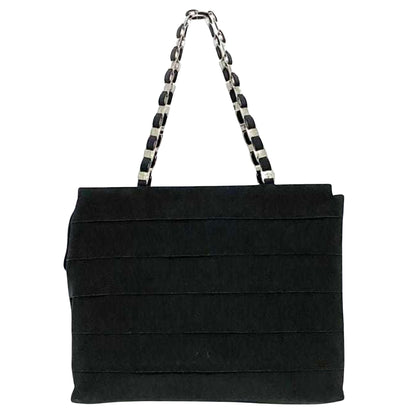 Salvatore Ferragamo Black Canvas Tote