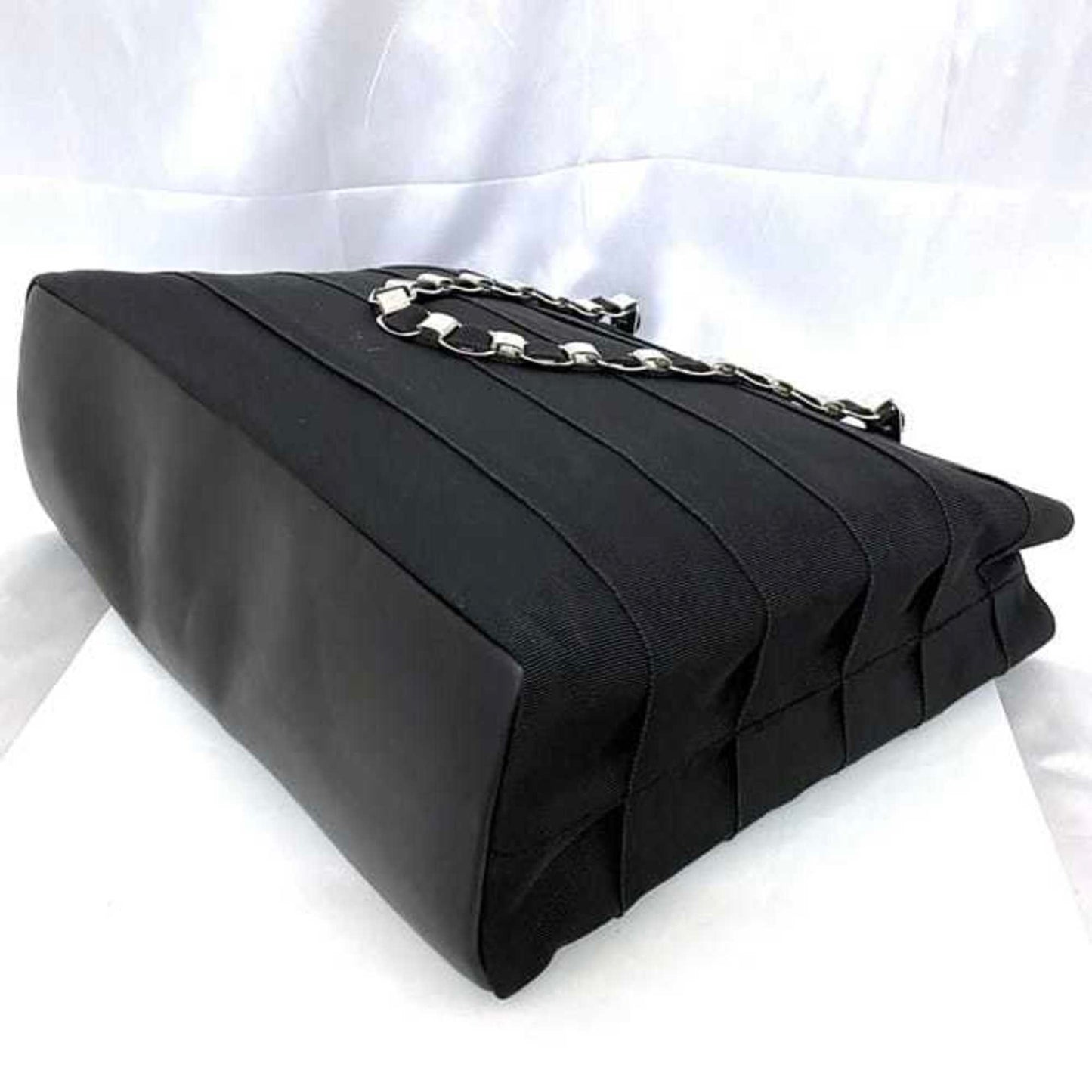 Salvatore Ferragamo Black Canvas Tote