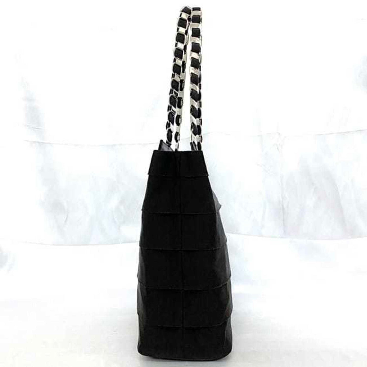 Salvatore Ferragamo Black Canvas Tote