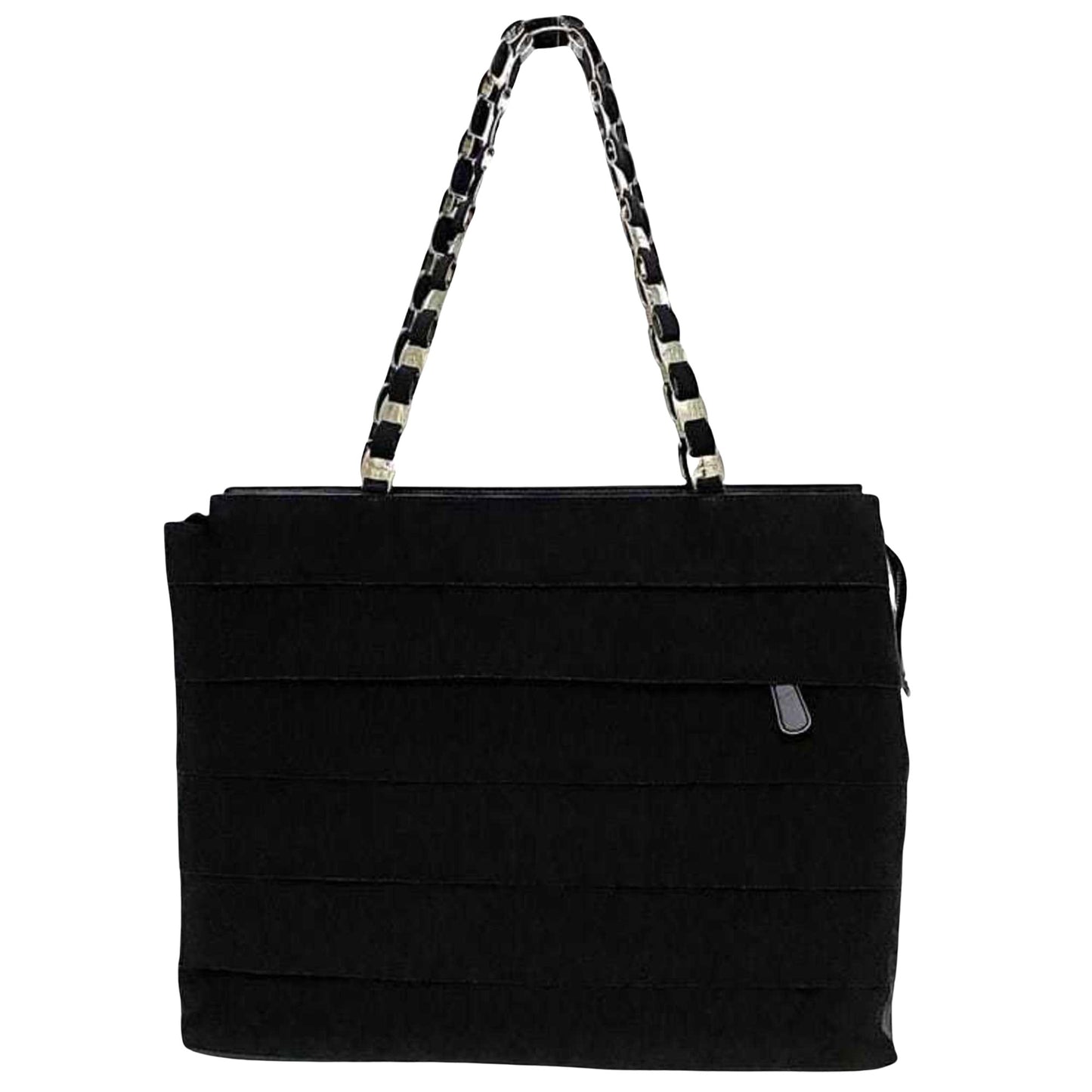 Salvatore Ferragamo Black Canvas Tote