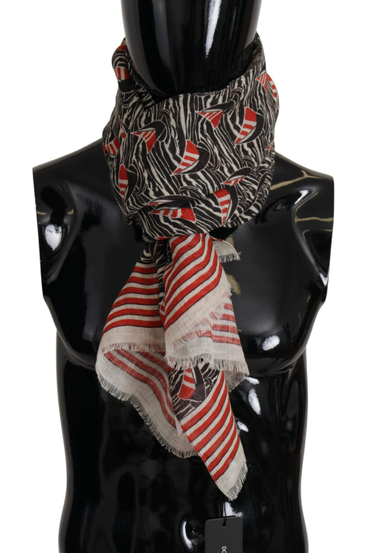 Dolce & Gabbana Elegant Striped Linen Men'S Scarf