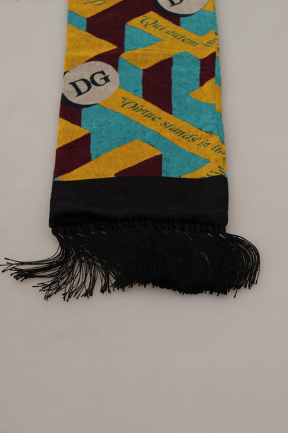 Dolce & Gabbana Elegant Multicolor Silk Blend Men'S Scarf