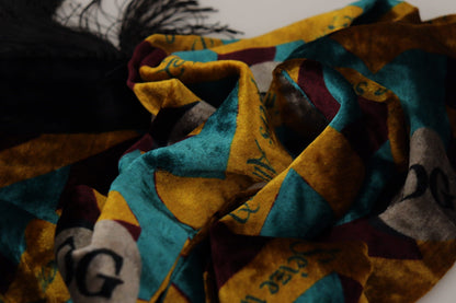 Dolce & Gabbana Elegant Multicolor Silk Blend Men'S Scarf