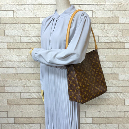 Louis Vuitton Brown Canvas Looping Gm
