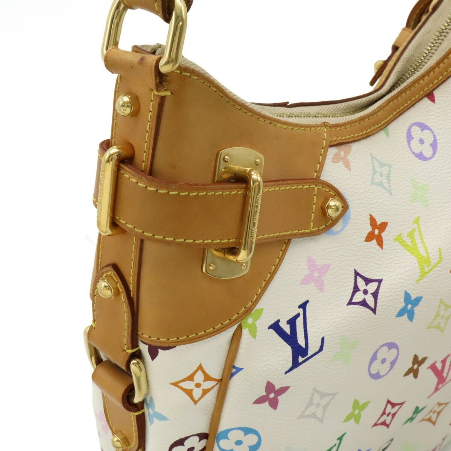 Louis Vuitton White Canvas Greta