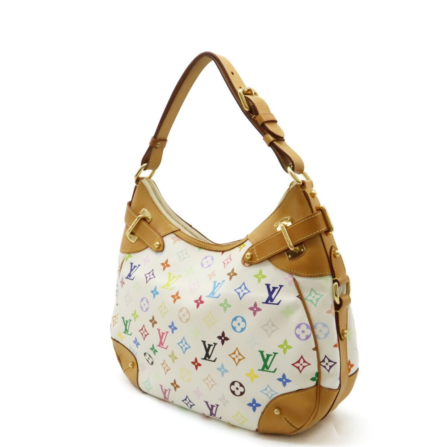 Louis Vuitton White Canvas Greta