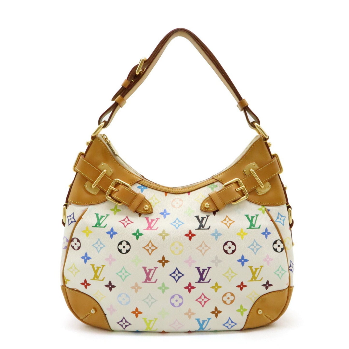 Louis Vuitton White Canvas Greta